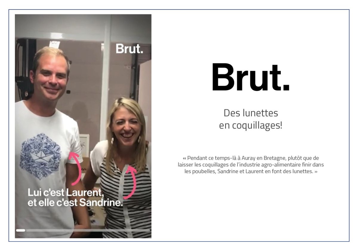 BRUT : Des lunettes en coquillages !